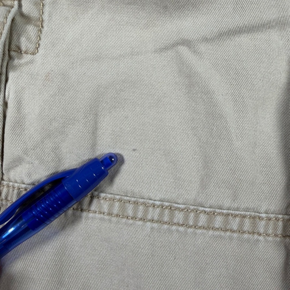 Levi's Cargo Short Men 33(FITS 34x10) Khaki Cotton Utility Pocket Shorts READ - Picture 2 of 10